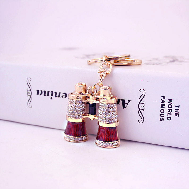 Wholesale Diamond-studded Telescope Modeling Zinc Alloy Keychains